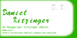 daniel kitzinger business card